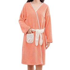 Marketpio 浴室粉彩長袖浴袍, 類型2, 1個