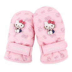 Hello Kitty女童款滑雪連指手套 Buksu 50023