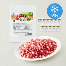뉴뜨레 딸기 다이스 (냉동), 12개, 1kg
