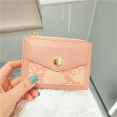 레전드씨 여성용 스네이크 버튼포켓 반지갑