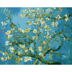 Momofix Painting DIY 傑作繪畫套組 40 x 50 厘米, Van Gogh Almond tree in bloom, 1入