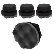 washncare X-Auto 專業用亮光打蠟海綿塗抹器, 黑色, 4個