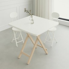 가구느낌 홈 접이식 테이블 정사각 700, 베이지