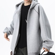 德普羅商務 男士落肩拉鍊連帽外套