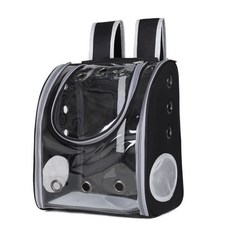 LDLC JINHO 寵物透明背帶背包, 黑色的