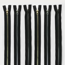 JS Trading 75cm 外套拉鍊 5號 3件組, 金色 + 鎳色 + 黑鎳色, 2套