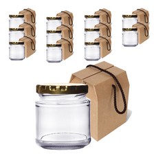 mir 高型金蓋玻璃罐 300ml+禮盒組 M號, 12組