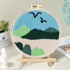 DaySoy 藝術課 感性戳戳繡 針織 DIY 套組, 1個, NO 18