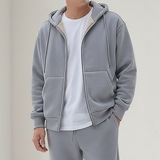米德韋斯特柔軟刷毛雙向拉鍊連帽外套
