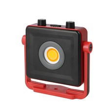 GENTOS 高演色照射燈 USB-C充電 1000流明 IP64 GZ-308, 1個, 黑色/紅色