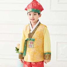 Yesol 男童黃色韓服套裝 703