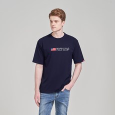 비버리힐스폴로클럽 남성용 통기성 아메리카 베이직 라운드 반팔 티셔츠 CPS9T19