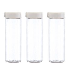 便攜式Tritan水瓶, 白色, 3個, 600ml