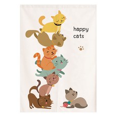 마켓에이 동물프린팅 멀티 패브릭 커튼