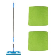 Clean Mate Komed 一鍵式魔術拖把 2段式拖桿 + 魔術拖把布 2入組, 1套