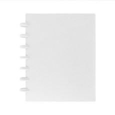 민생득템 수납 보관함 바인더 4칸 30쪽, 화이트, 1개