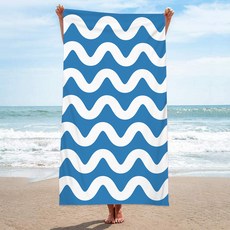 UNHAVE 夏日派對沙灘巾 90 x 180 cm, 1個, 15 波浪