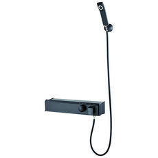 DOOJIN 鐵製層架型淋浴水龍頭 曜石黑 DB911, 1個