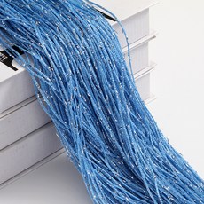 아티홈 반짝 모던 파티 실커튼 벨크로형, 스카이블루