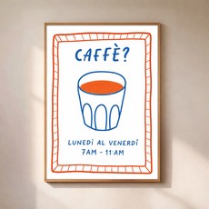 퍼니즈 홈 카페 포스터 평일의커피