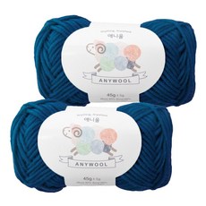 Yarna Any Wool 編織線, 238 靛藍丹寧, 2個