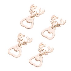 SOFTHOLIC 祝賀派對麋鹿開瓶器, 玫瑰金, 4個