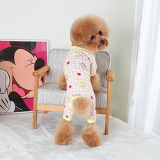 AMYLOVESPET 寵物 BL 恐龍四腳衣, 粉紅色