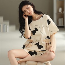 가온누리 여성용 잠옷 상하의 세트