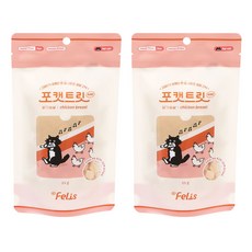 닥터펠리스 포캣트릿 고양이 간식, 닭가슴살, 25g, 2개