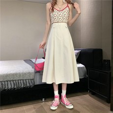 아이엠몽 여성용 루이츠 A라인 롱 스커트