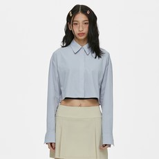 mulawear 女款短版長袖立領襯衫 AWSDTL126