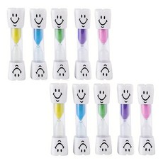 abm 3分鐘刷牙沙漏 10件組, 隨機出貨