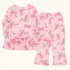 mollimelli friends 女童喇叭蜜桃絨家居服上下套裝