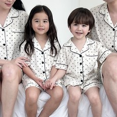 ECLL 兒童夏季短袖睡衣 居家服睡眠上下套裝