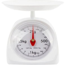 Sisem 指針式磅秤 白色 料理秤, 2kg