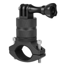 스페이스쉴드 고프로 액션캠 호환 360도 회전 알루미늄 핸들바 마운트 블랙, 1개