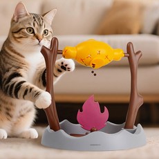 DING DONG PET 寵物烤肉營火嗅聞零食球玩具, 橘色, 1個