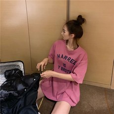 PEONIST 女款寬鬆版復古短袖T恤