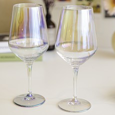 Blank Fill水晶極光鐳射紅酒杯, 2個, 440毫升