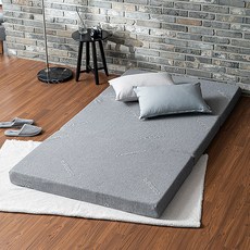 GRAND REST 三折記憶單人海綿床墊, 灰色, 1組, 6cm