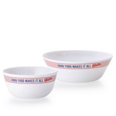 Corelle Brands 康寧餐具 Pyrex 牛奶玻璃飯碗湯碗單人組合, 美食餐館, 飯碗 + 湯碗