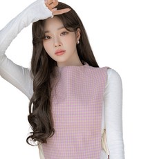 여성용 수제 통가발 레이스프론트 글램 루즈 웨이브 형상기억인모, 내츄럴블랙, 1개