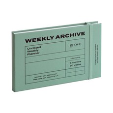 Iconic Weekly Archive 6個月每週計畫萬年筆記本, 03 Grove, 1本