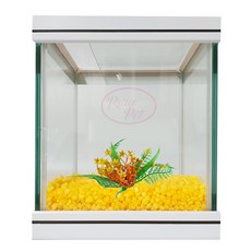 로라펫 15큐브 어항 형광스톤세트, 형광 진한노랑, 1개