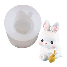 로새 귀여운 바니 토끼 실리콘 몰드, 도토리토끼