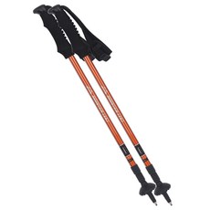 MOUNTAINLAND 角度三段式登山杖 2p, 橘子