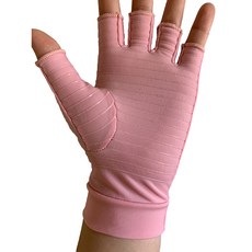 리치덕 손가락보호대 압력 반장갑 핑크, 1세트