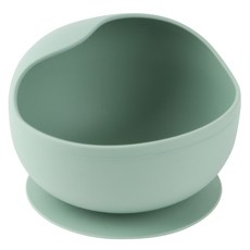 IYN 吸盤式矽膠幼兒碗餐具, 1個, 薄荷綠