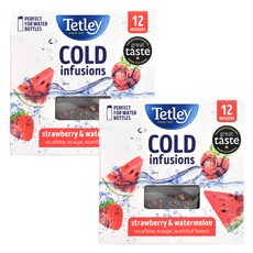 Tetley 草莓西瓜茶, 2.25g, 12個, 2袋