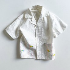 Neul兒童款胡蘿蔔短袖襯衫